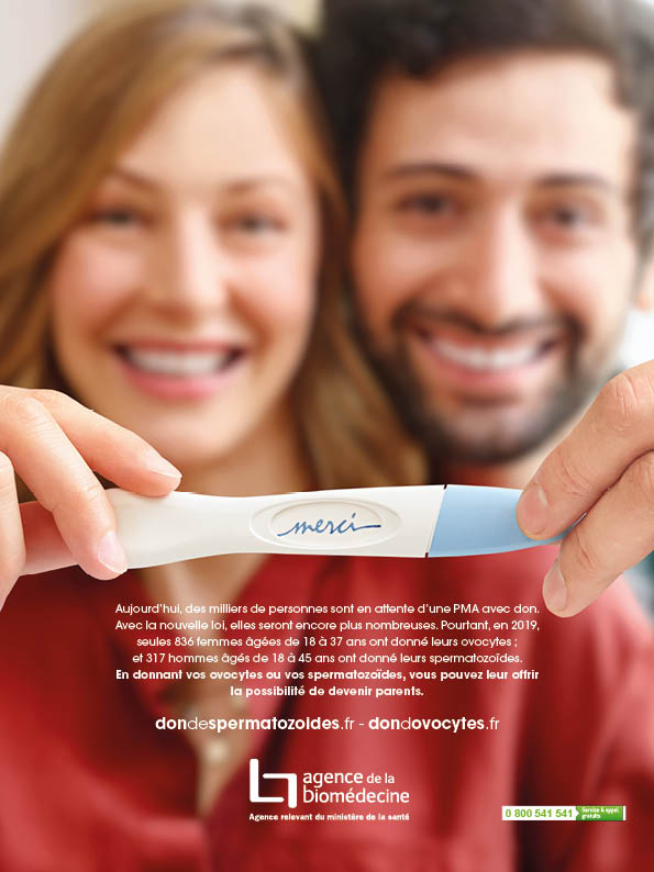 Agence de la Biomédecine - Visuel Print Don de Gamètes